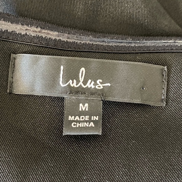 New Lulus Kiani Black Strapless Bodycon mini Dress size medium - Picture 6 of 9